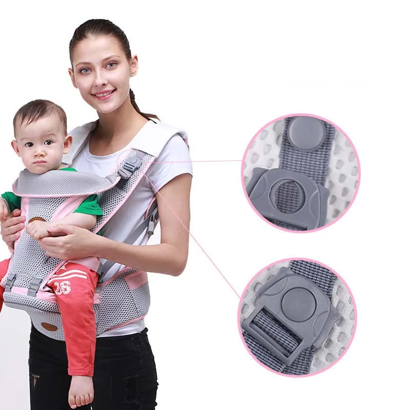 

Adjustable Two-in-One Baby Carrier Multi-Functional Summer Mesh Breathable Baby Carrier Waist Stool Walker Baby Seat