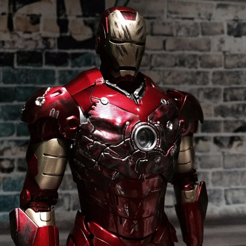 Custom 1/6 Battle Damaged Armor Up Grade Kit For HT Diecast Iron Man MK III New 