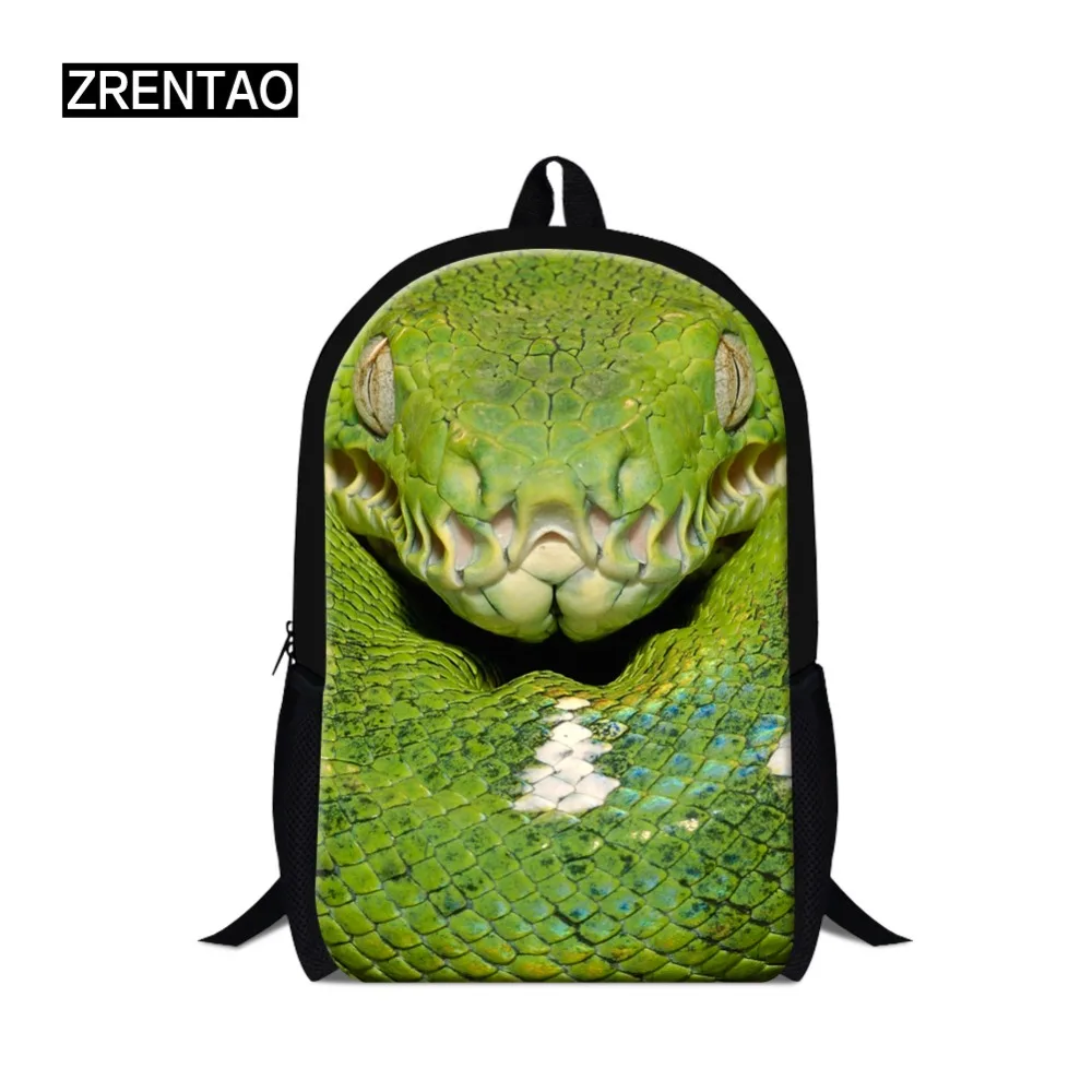

Waterproof College Primary/Middle/High School Students Snake Shoulder Backpacks Bookbag School Back Packs Mochila Traveling Bags