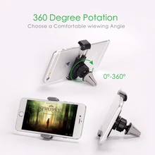 Universal Car Phone Holder Air Vent Monut GPS Stand 360 Adjustable Mobile Phone Holder For iPhone 5 6 Plus Samsung S6 HTC