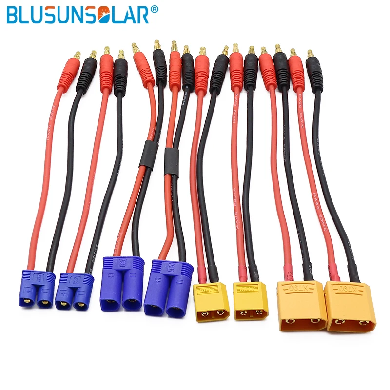 RC XT60XT90 EC3 EC5 до 4 0 Банановый штекер зарядный провод 200 мм 14AWG lipo аккумулятор Баланс