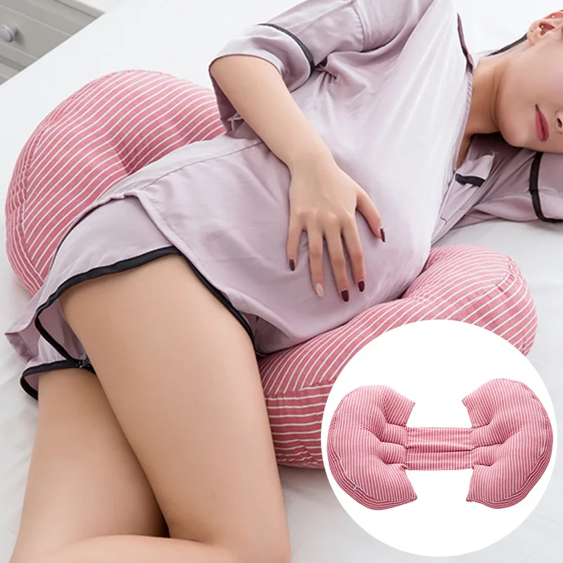 Multifunctional Cotton Maternity Pillow Pregnant U-shaped Pillow Support Waist Stomach Washed Cotton Backrest Cushion Multifunctional Cotton Maternity Pillow Pregnant U-shaped Pillow Support Waist Stomach Washed Cotton Backrest Cushion