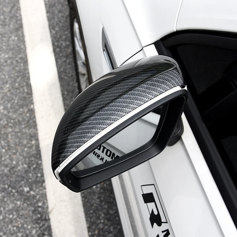 Для Tiguan mk2 ABS карбоновая накладка на зеркало заднего вида автомобиля накладка автомобильные аксессуары Стайлинг 2 шт