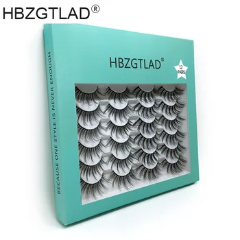 

NEW12 Pairs 3D Eyelashes Thick Soft EyeLash Extensions 100% Hand Made False Lashes Full Strip Eyelashes Various Eye Makeup Tool
