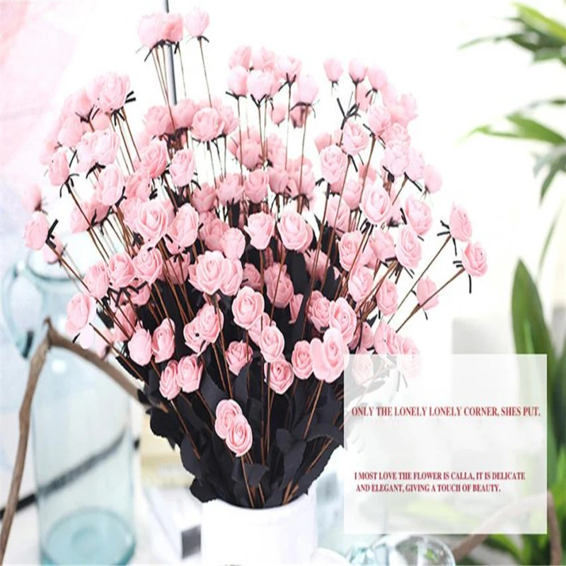  Artificial PE Fake Flowers Rose Floral Wedding Bouquet Bridal Hydrangea Decor Waterproof beautiful Decor hot sale C0309#0      06