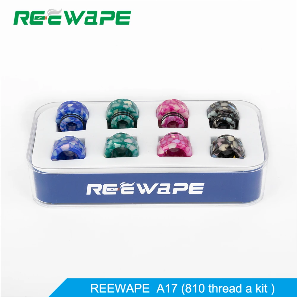 Reewape 810 потека A17 комплект Смола мундштук для TFV8 RDA zeus емкость RTA атомайзера электронной сигареты жидкости Mod Vape аксессуары