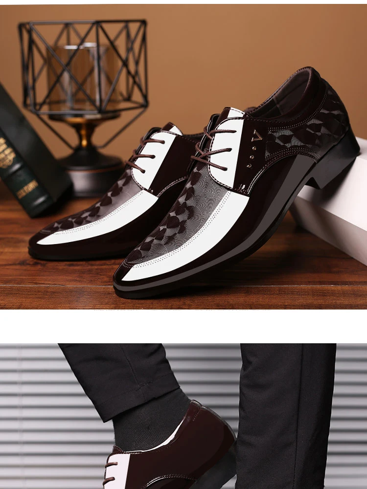 REETENE/черная официальная обувь; Мужская обувь из лакированной кожи; Zapatos De Hombre; свадебные модельные туфли; мужские туфли-оксфорды; Chaussures