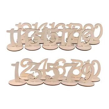 

1-20 Wooden Table Numbers Creative Party Table Decoration Birthday Seat Cards For Birthday Wedding Banquet Seating A3