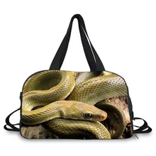 Дорожная сумка со змеиным 3D дизайном с отделением для обуви, большая вечерняя сумка, органайзер для танцев, сумки для спортзала, сумка для женщин и мужчин
