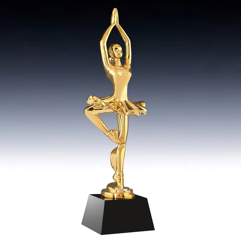 

30cm Dance Match Trophy Cup Crystal Award Trophy Customize Yoga Latin Dance Ballet Oscar Statuette Trophies Souvenir Cup R1665