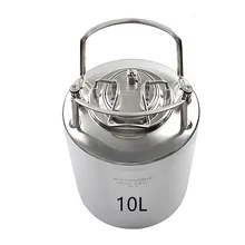 10 л нержавеющая сталь премиум класса Homebrew мини гроулер Keg кувшин для пива герметичная верхняя крышка пивная бутылка домашний пивоваренный инструмент