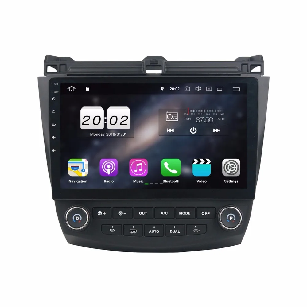 Sale 2GB RAM 16GB ROM 10.1" Android 8.1 Car Audio DVD Player for Honda ACCORD 7 2003-2007 GPS Radio Bluetooth WIFI USB Mirror-link 3