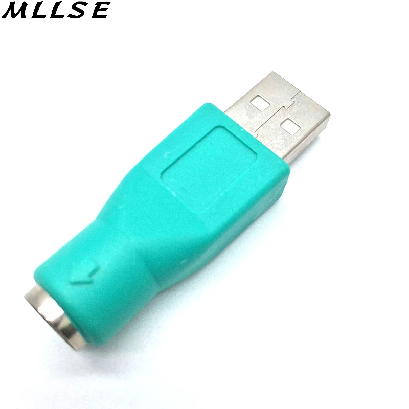 MLLSE 1 шт. USB штекер для PS2 конвертер адаптер Женский старого ПК Компьютерная
