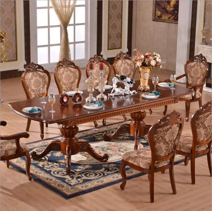 Современный стиль Итальянский обеденный стол, твердой древесины в итальянском стиле роскошный обеденный стол o1132