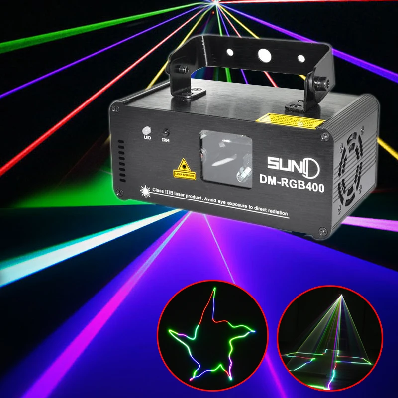 Портативный RGB диско свет светодио дный эффект DMX лазерный проектор Lumiere DJ музыка