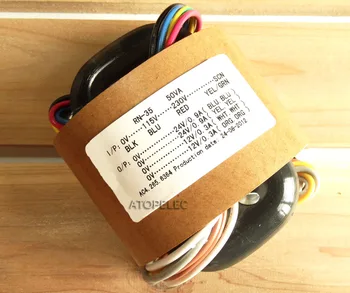 

115V 230V 50W R-Core Transformer 24V+24V 12V+12V for Audio Amplifier Preamps AMP DAC R Core