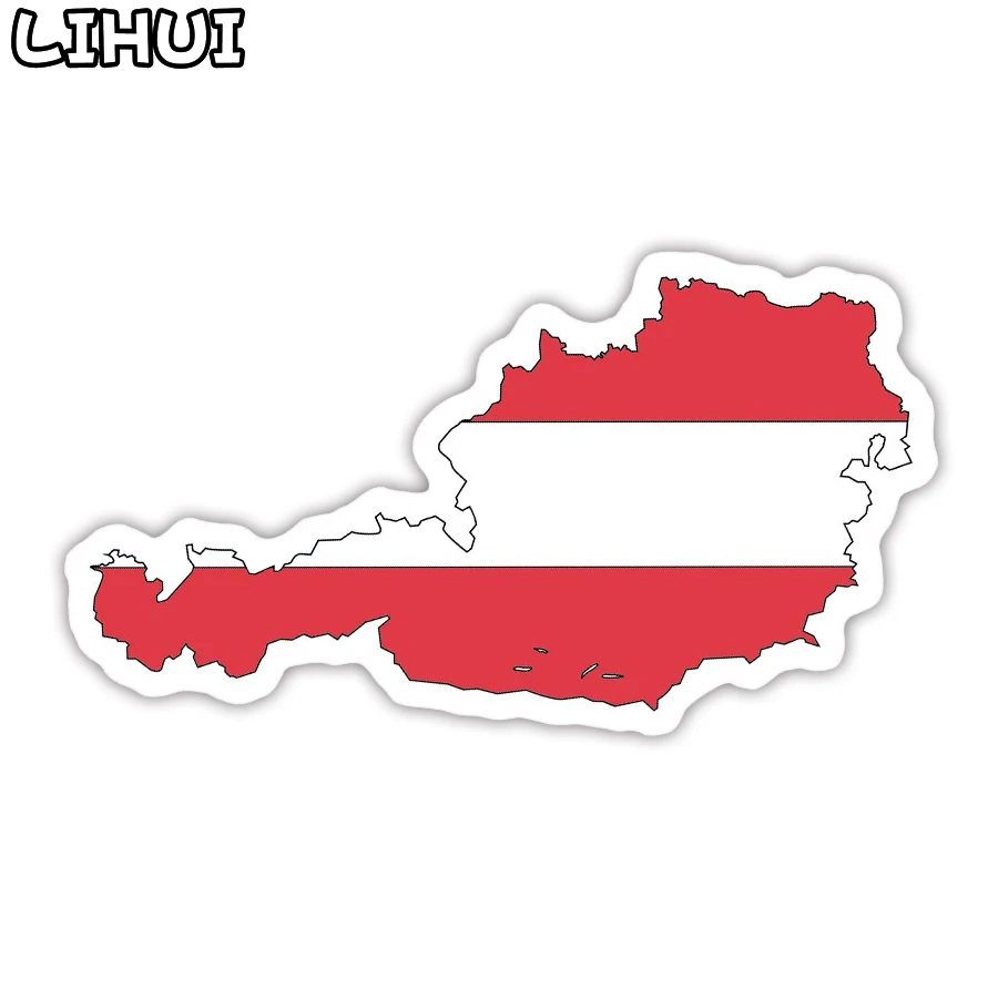 1 шт Флаг Австрии стикерные игрушки для детей стран карту туристические наклейки для DIY Скрапбукинг чемодан Чемодан ноутбука двигателя