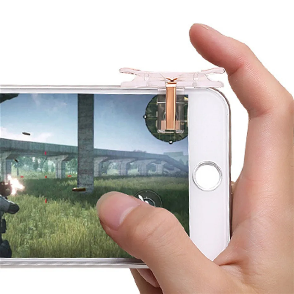  Mobile Game triggers for PUBG Fire Button Aim Key clips Handle Grip for Rules of Survival smart pho