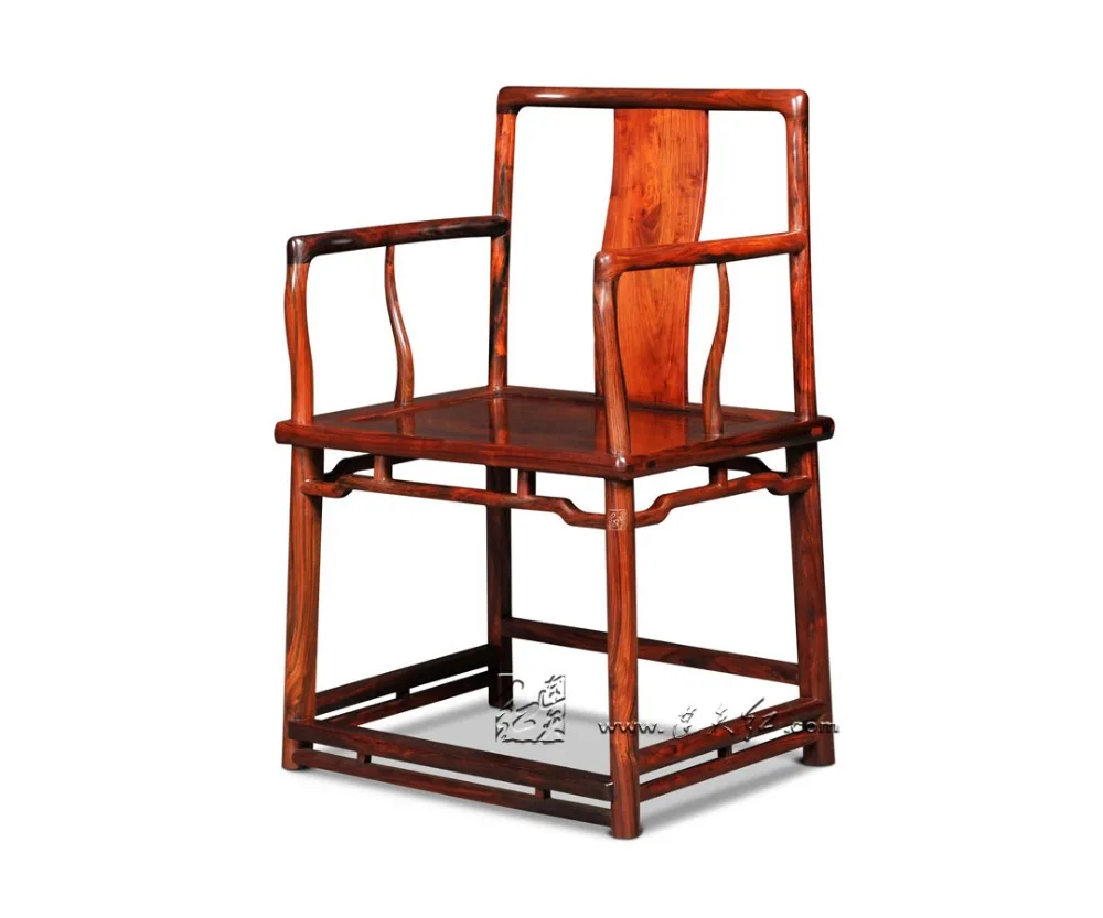 1 Table +4 Chair Dining Living Room Set Redwood Mahogany Furniture China Retro Rosewood Desk and Solid Wood Back Armchair Wooden
