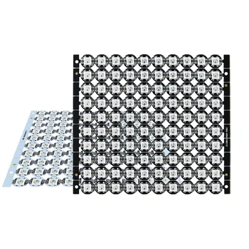 

5050 RGB 5V 4-PIN WS2812B WS2812 LED Light Chip White Or Black Heatsink LED Board WS2811 IC Built-in 10-1000pcs DF