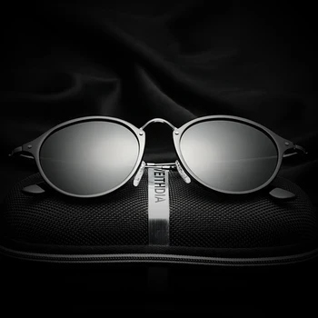 

VEITHDIA Fashion Unisex Sun Glasses Polarized Coating Mirror Driving Sunglasses Round Male Eyewear For Men Women 6358