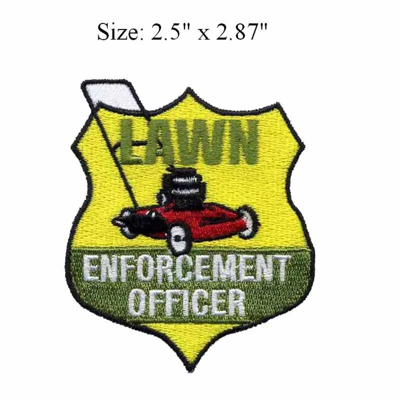 

LAWN and a car 2.5"wide embroidery patch for elsa iron on/back patch/fabric