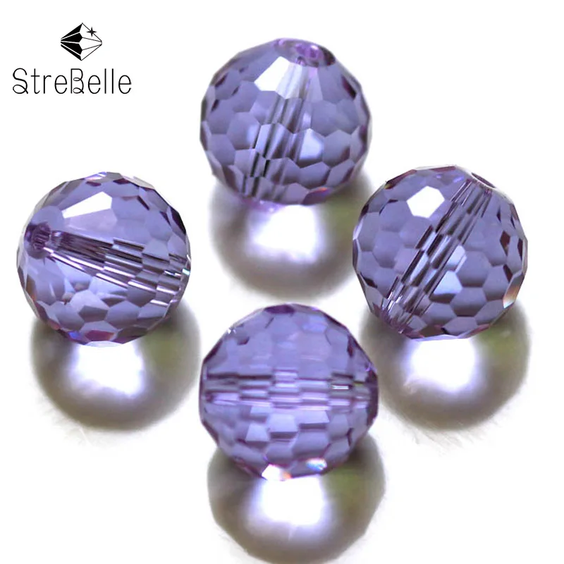 

Whole sale! New elegant crystal fashion diy jewelry 8mm globular 128faces faceted glass crystal beads create your style