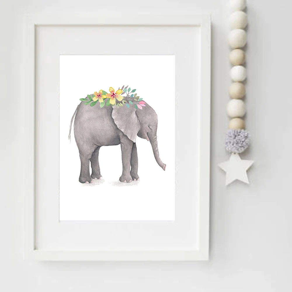 Nordic-Style-Cartoon-Giraffe-Elephant-Animal-Canvas-Poster-Art-Prints-for-Baby-Kids-Nursery-Painting-Wall (3)