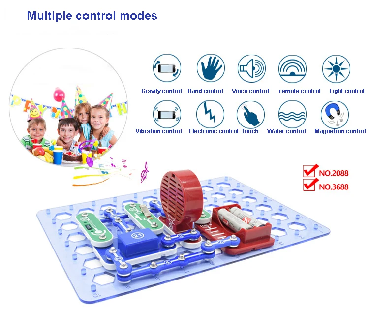 Электронные блоки Diy наборы интегральной схемы строительные блоки схемы модели наборы для науки игрушки для детей 2088