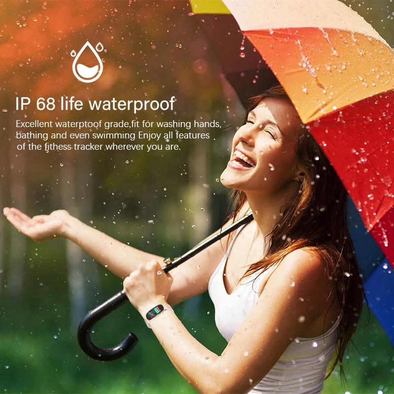 BANGWEI Women Smart Watch for Android IOS mobile phone Bluetooth watch Heart rate blood pressure monitoring  real-time detection