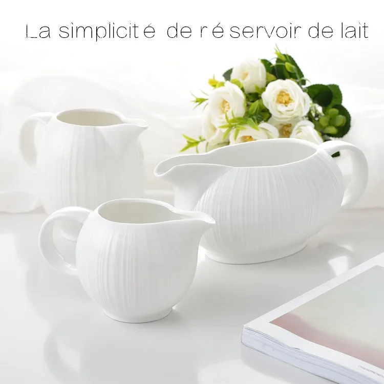 

Coffee milk jug milk thistle novel striped ceramic milk jug
