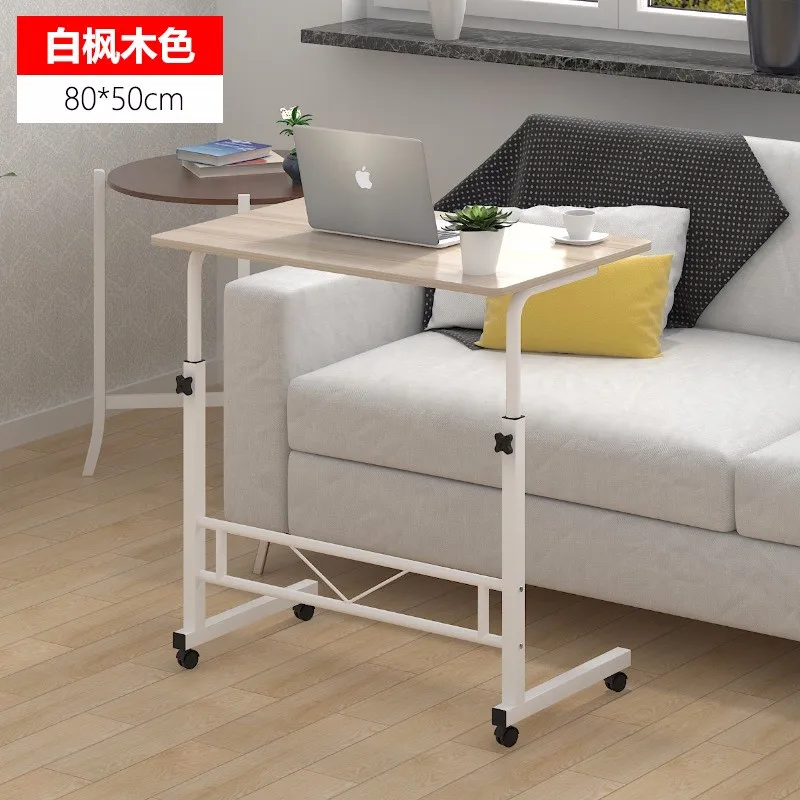 Компьютерный стол мебель для дома деревянный+ стальной блокнот стол soporte ноутбук портативный ноутбук подставка кровать tafel складной ролик 80*40 см
