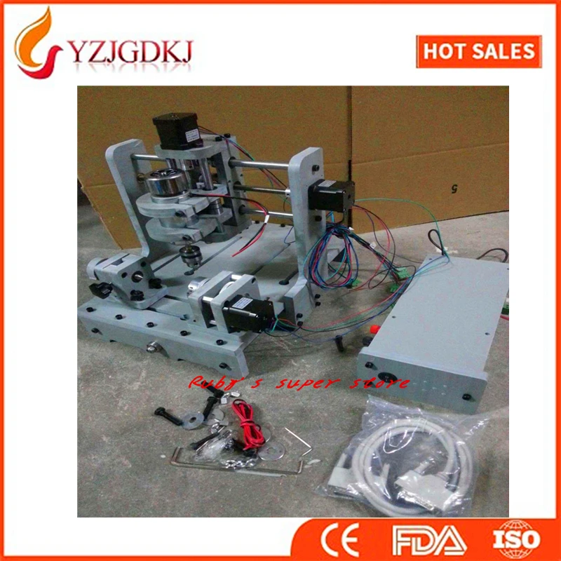 3-Axis T- type Screw Small CNC milling engraving machine PCB Milling Machine support MACH3 software