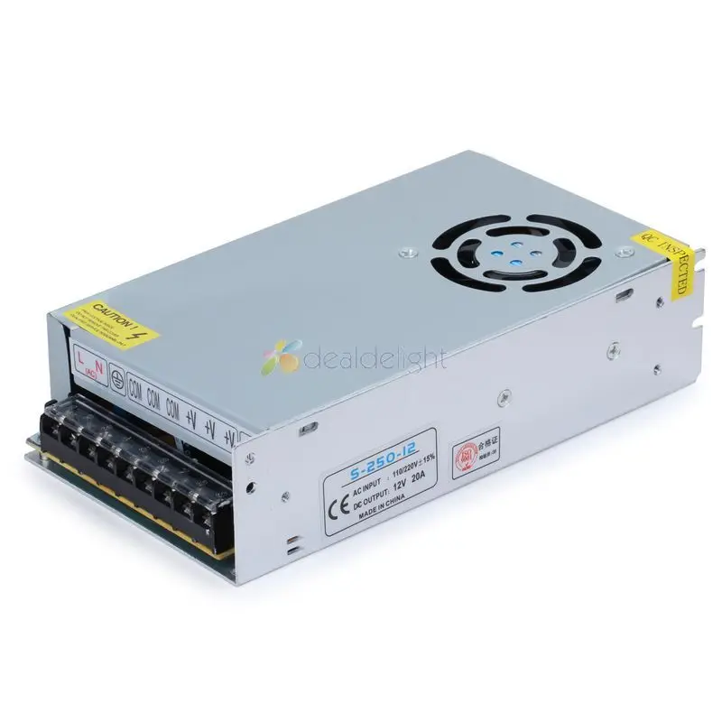 Switching Power Supply Transformer Regulated 110-220V 240W 12V 20A