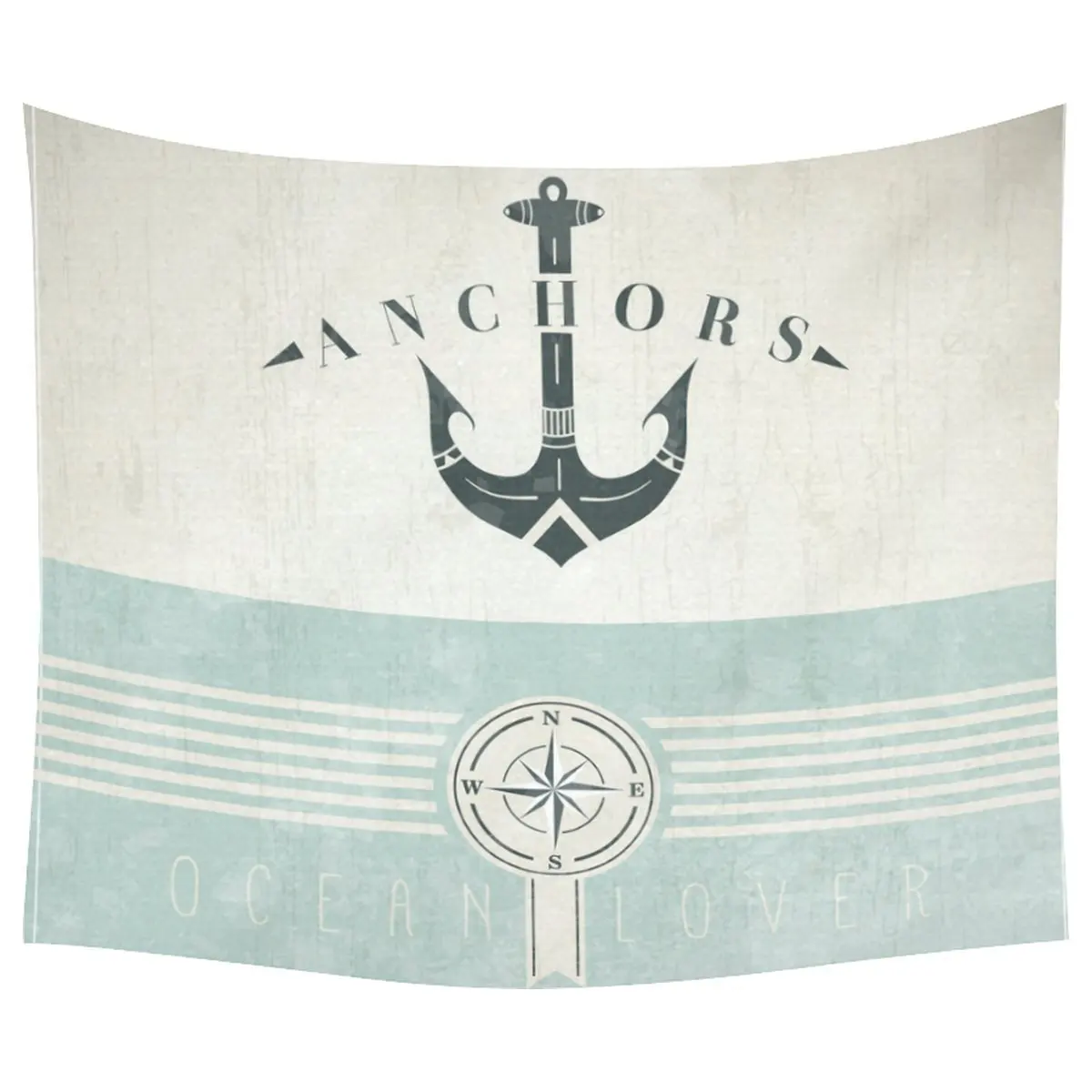 Nautical Theme Home Decor Tapestries Wall Art, Anchor ...
