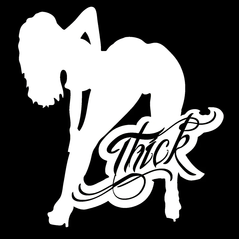 

Thick Girl Sexy Sticker Funny Car Styling Jdm Big Fat Naked Stripper Drift Lowered Vinyl Decal Car Window Jdm