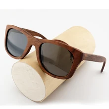 BOBO VOGEL AG008a Handarbeit Rotem Sandelholz Super Vintage Sonnenbrille Frauen Marke Designer Grau Polarisierte Len Holz Männer Brille OEM