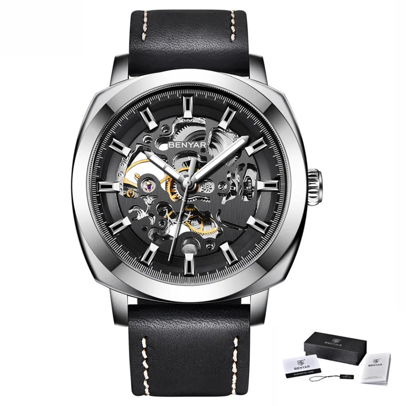 BENYAR Men's Watches Top Brand Luxury Business Automatic Mechanical Watch Men Waterproof Sport Wrist Watches Relogio Masculino 