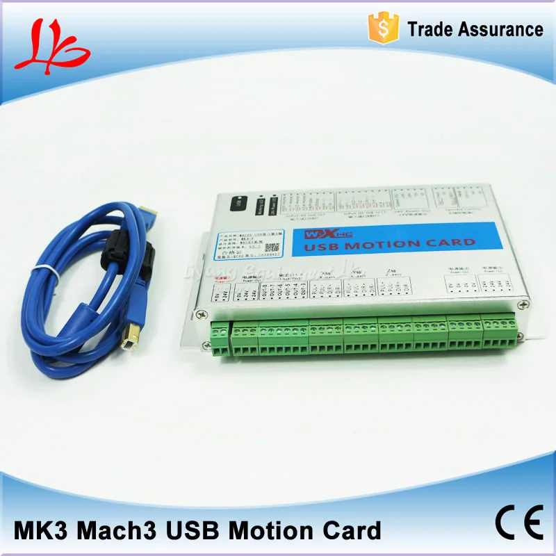 

Upgrade XHC MK3 CNC Mach3 USB 3 Axis Motion Control Card Breakout Board 2MHz Support Windows 7