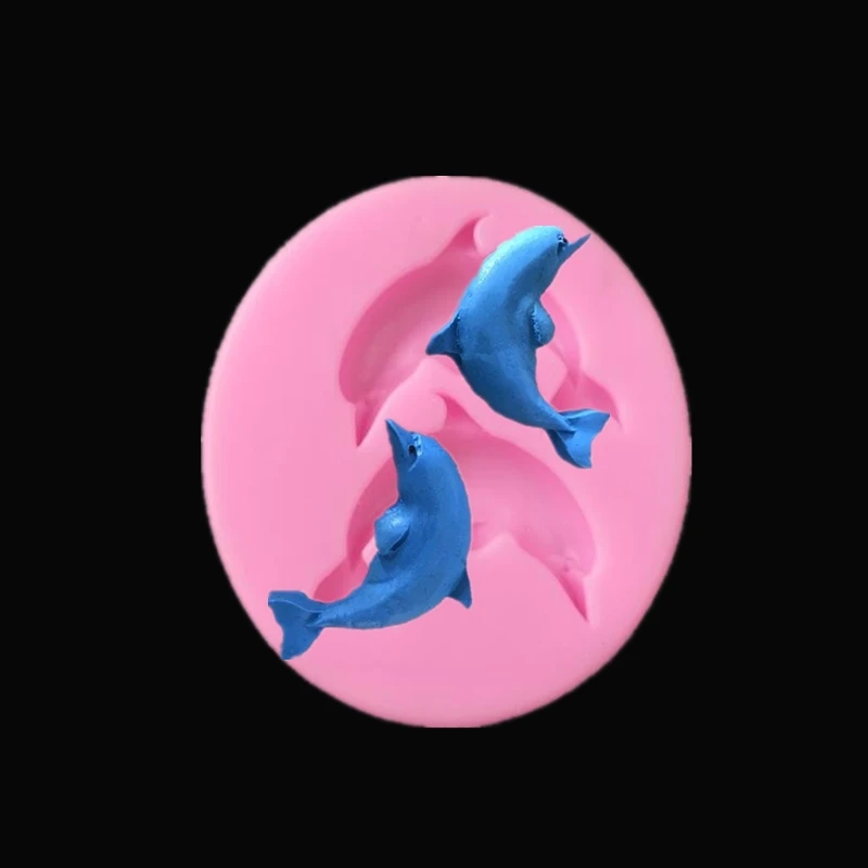 

Dolphin Sea Series Shaped Silicone Cake Mold Craft Fondant Cake Decoration Tools kitchen Pastry Tool Chocolate Mold