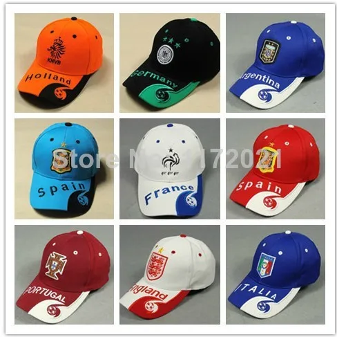 Brazil World Cup 2014 Souvenir Football Fans Baseball Cap Embroidered Souvenirs | Спорт и развлечения