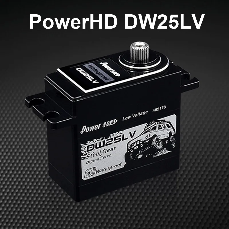 

Power HD DW-25LV High-Torque Digital Waterproof Servo 1/10 RC Crawler Max 6V