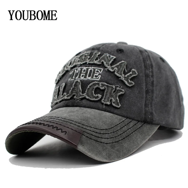 YOUBOME Для мужчин Snapback Бейсбол Кепки Новинки для женщин бренд Кепки s Шапки для Для мужчин дружище хлопка Casquette кости мужской папа письмо черный кепки Hat