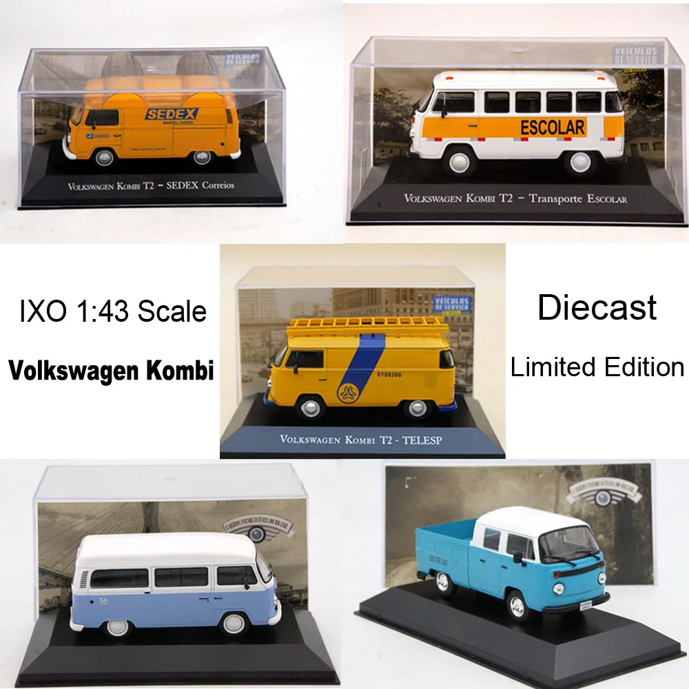 IXO 1:43 V~W Kombi T2 Gurgel Itaipu E400 Diecast Toys Models Car Limited Edition Collection