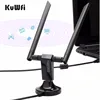 KuWfi 1200Mbps Wireless USB Network Card USB3.0 Dual Band 2.4G&5.8G Wifi Receiver&Wireless Adapter for PC With 2Pcs Antennas ► Photo 2/6