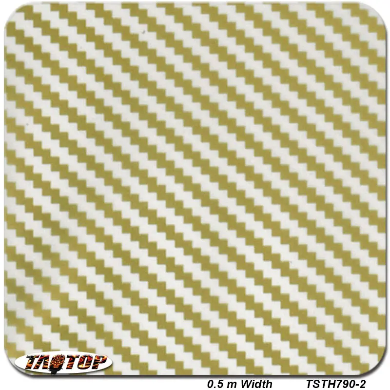 

iTAATOP TSTH790-2 0.5m *2m Gold and Transparent Carbon Fiber Popular PVA Water Transfer Printing Film hydro graphic dipping film