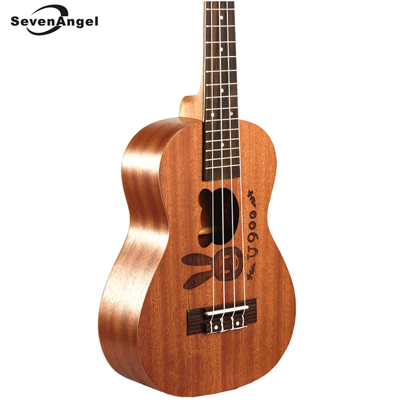 

SevenAngel Brand High Quality Ukulele Soprano Concert Tenor Ukelele AQUILA Strings Rosewood Fingerboard Rabbit Bear Pattern