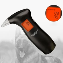 Профессиональный ручной подсветка цифровой полицейский оповещение дыхательный спирт тестовое устройство Алкотестер Анализатор ЖК-детектор Тест