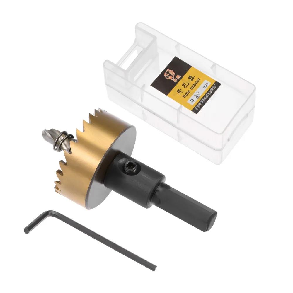 

Uxcell Hot Sale 1PCS 35/38/40/42/45/48/50mm Cutting Dia. HSS Stainless Steel Drill Bit Hole Saw Cutter,DIY for Metal Alloy