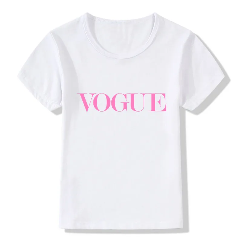 

Kids Summer Short Sleeve Clothes Children VOGUE Letters Print Funny T shirt Girls Boys Casual Baby Tee shirts,-2119